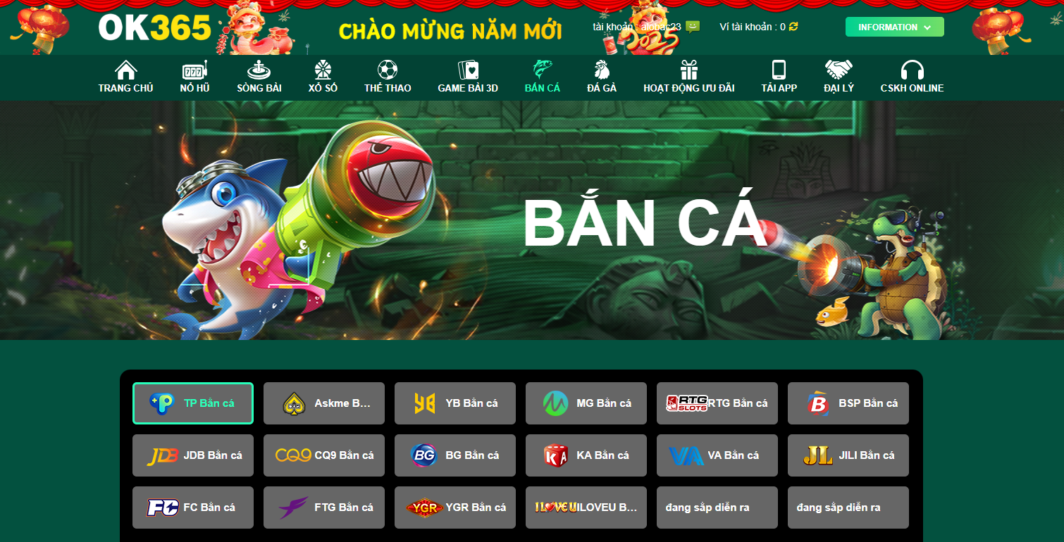 OK365 | Trang Chủ Đăng Nhập Nhà Cái OK365.com Uy Tín 23 OK365 đặc Sắc nổi bật với sảnh bắn cá thưởng lớn, hiệu ứng hình ảnh bắt mắt, boss khổng lồ và phần thưởng hấp dẫn