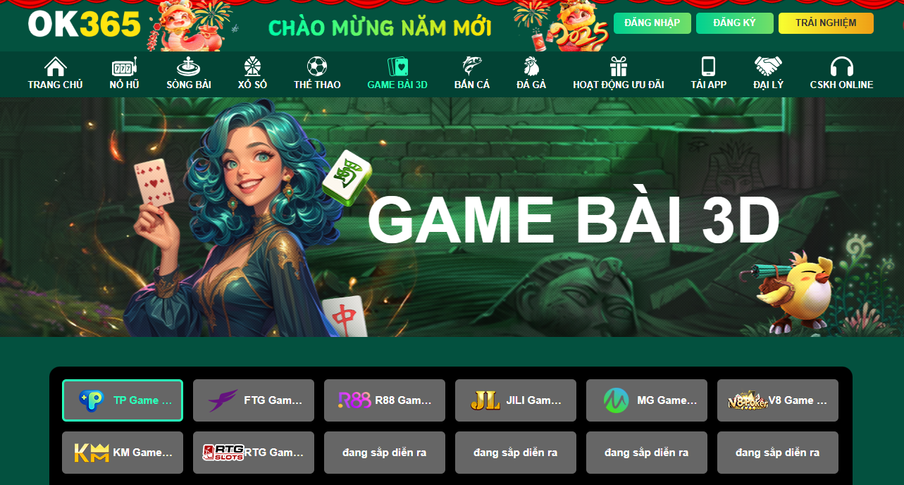 OK365 | Trang Chủ Đăng Nhập Nhà Cái OK365.com Uy Tín 24 Giới thiệu sảnh game bài đổi thưởng 3D tại nhà cái OK365